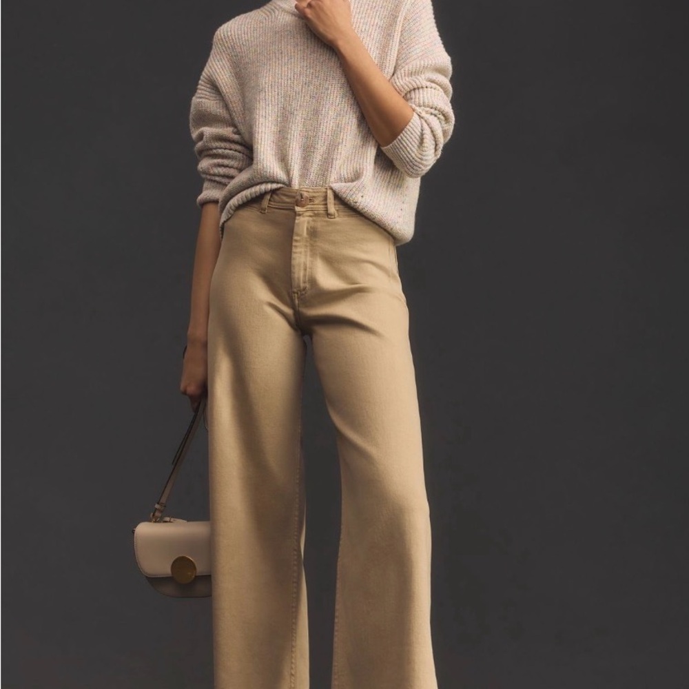 Maeve The Ettie High-Rise Crop Wide Leg Jeans | 25 | Riviera Wash